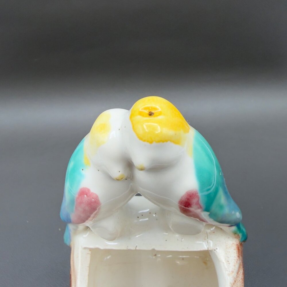 Vintage Wall Pockets Vase Planter Morton Art Pottery Bird of Paradise Pastels - Picture 13 of 16